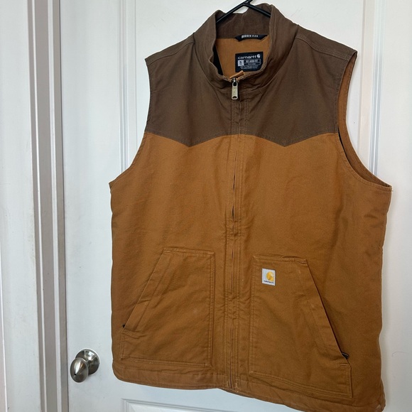 Carhartt Montana Rugged Flex Relaxed Fit Canvas Work Vest Size XL Tall